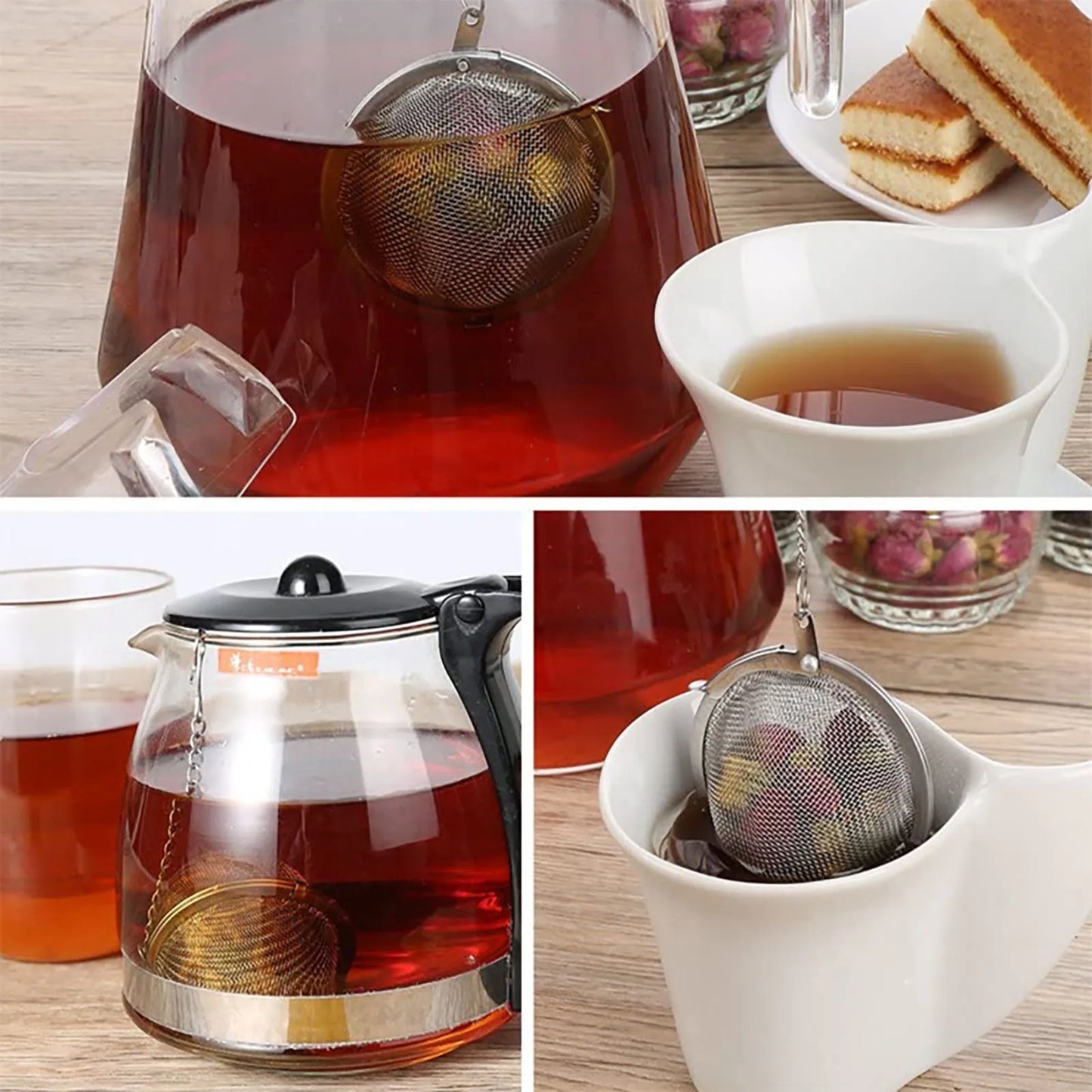 Tee-Sieb 2025: 8-20PCS Edelstahl Spice Tea Ball - Filter Strainer Infuser Sphere Kitchen Tools Collection