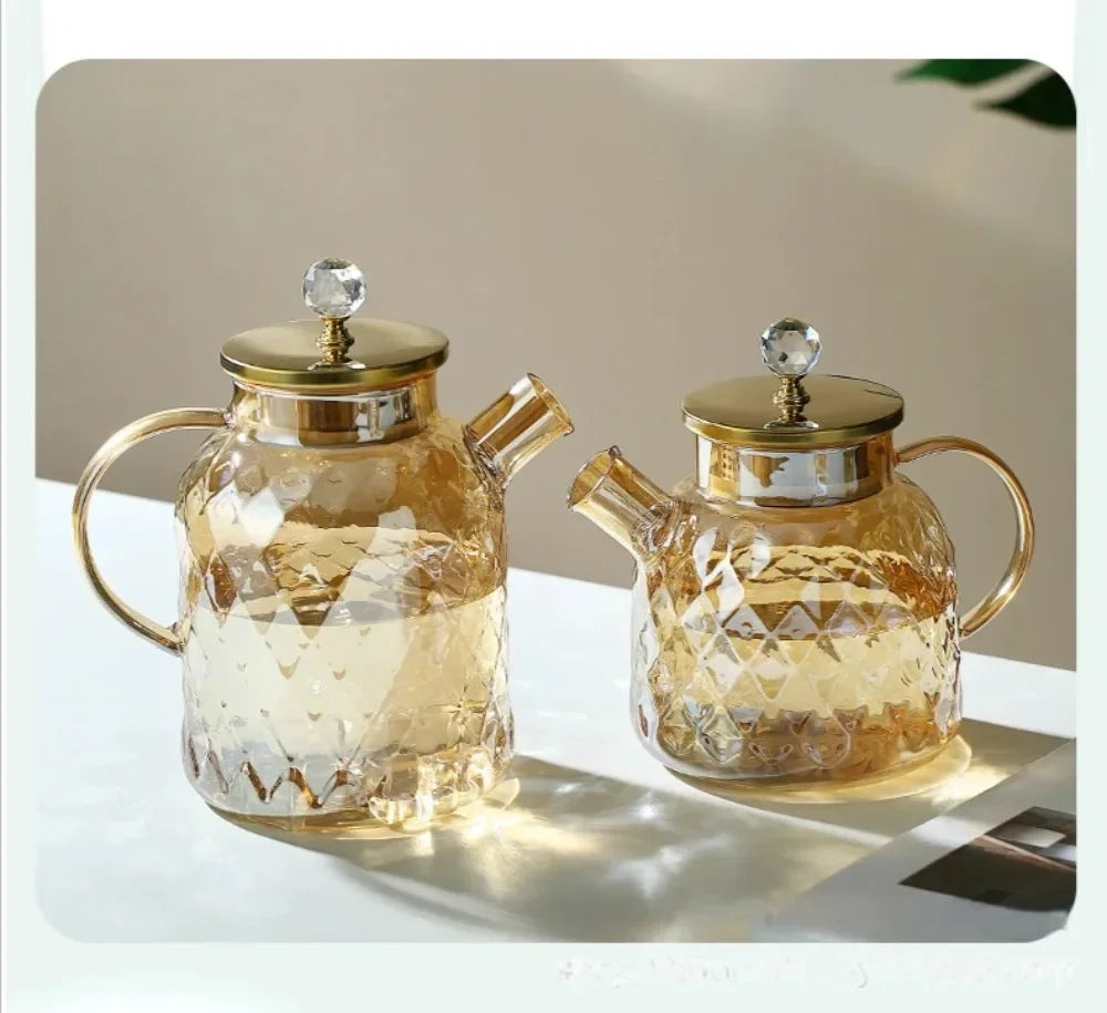 CasaBella Teekanne Mit Sieb - 1.0L Borosilikat Herd