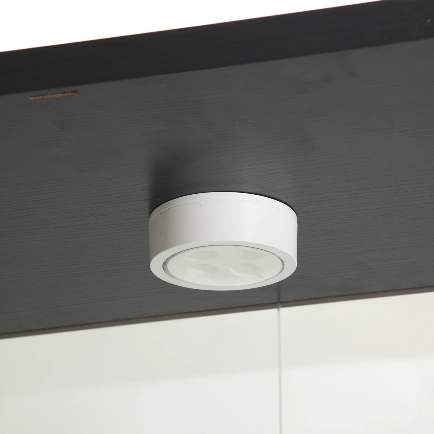 Rosahqnda Glasvitrine LED Beleuchtung 4 Regale 2 Türen 80x36x164 cm