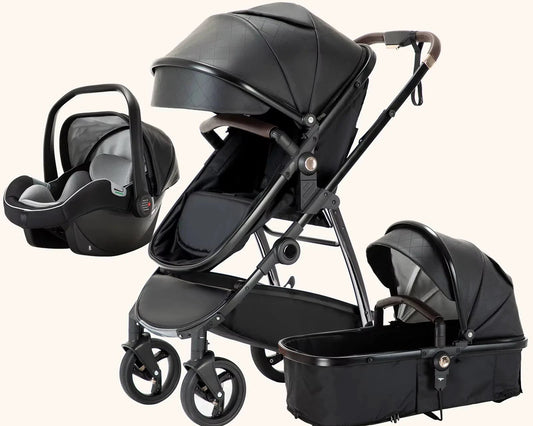 3in1 Kinderwagen Tragbar Luxus Reisekinderwagen Neugeborene Babytrage