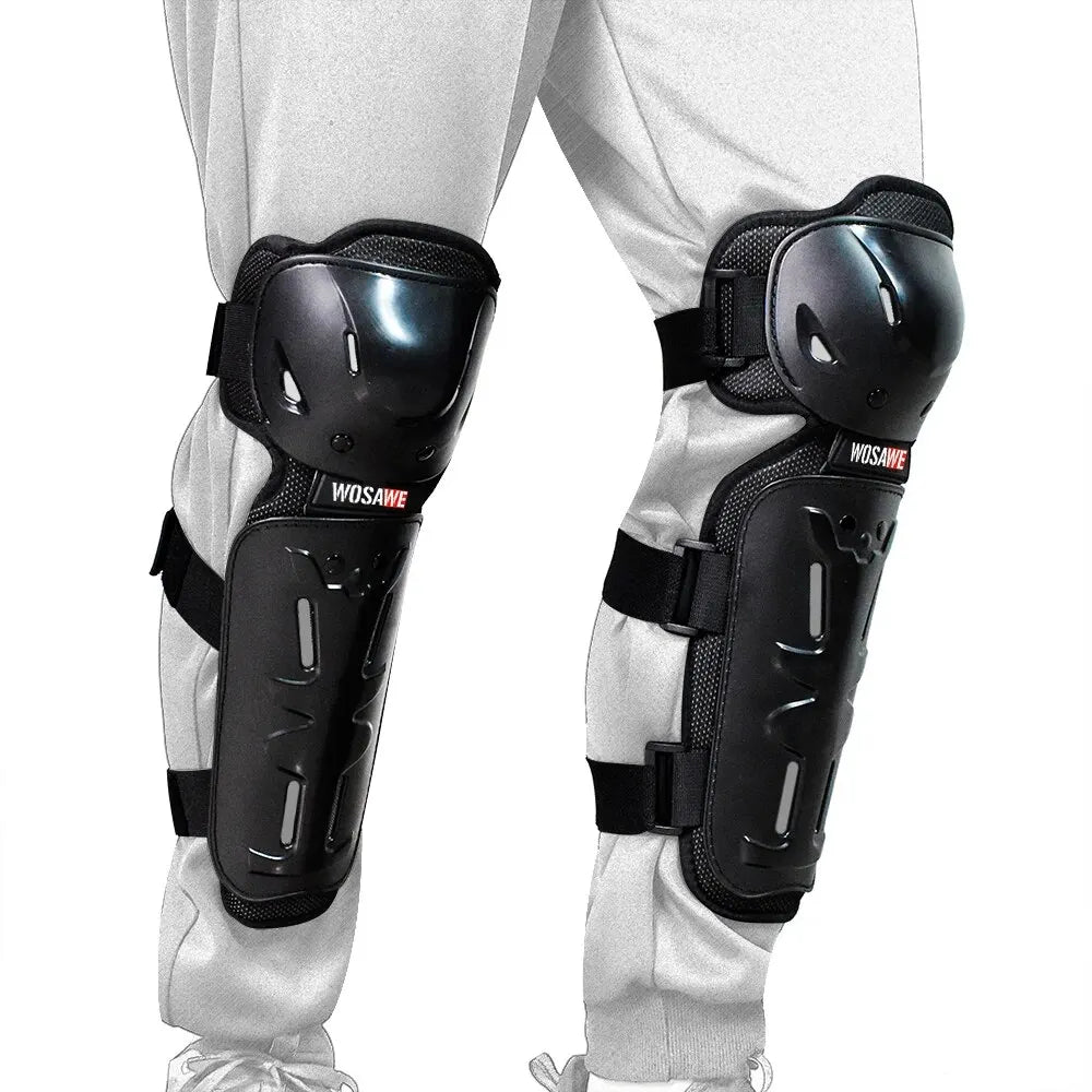 WOSAWE Sports Knee & Elbow Pads Motorcycle Knee Protection Ski Motocross Shin Guards Dirt Bike Off-road Cycling Knee Protector