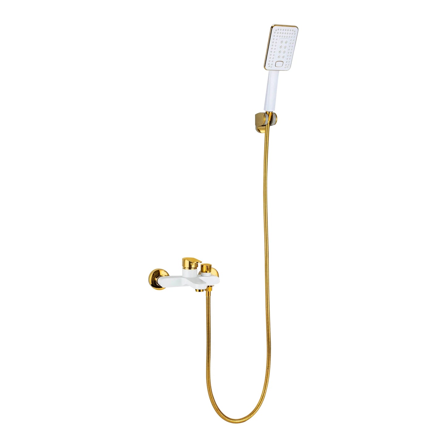 AquaGold Badewannen-Duscharmatur-Set G1/2, 1,5 m Schlauch, 2 Modi