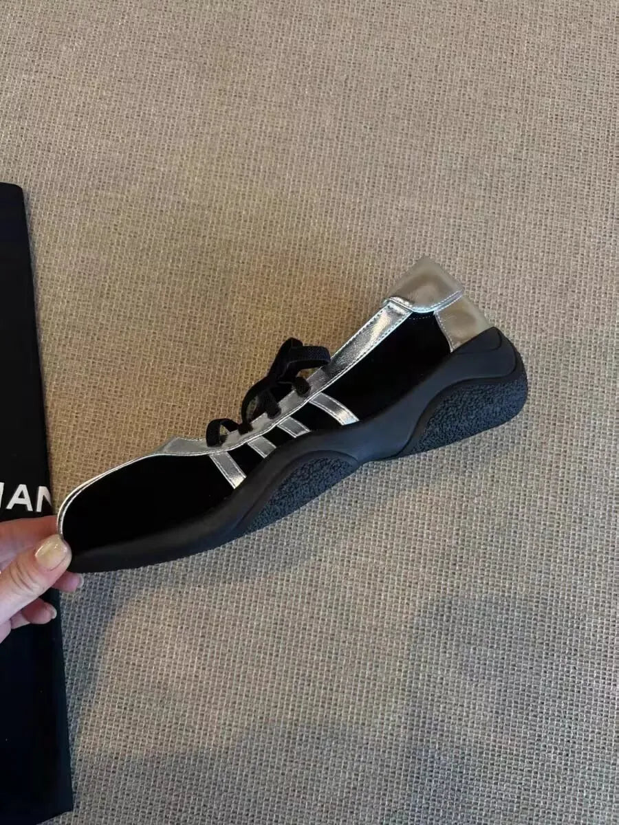 Women Sneakers Flats Casual Sport Shoes Summer 2025 Designer New Brand Ballet Dance Shoes Mary Jane Running Zapatillas