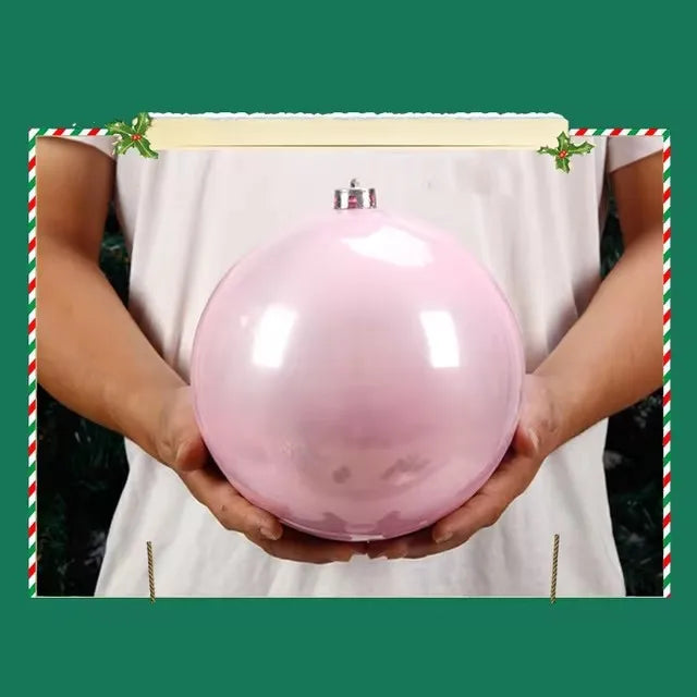 Pearlescent Kugel Glänzende Christbaumkugel - Durchmesser 12-25 cm Kunststoff