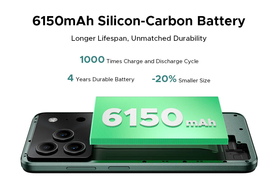 DOOGEE Note56 Pro Großer Akku - 6150 mAh, 6,56 Zoll, 90 Hz