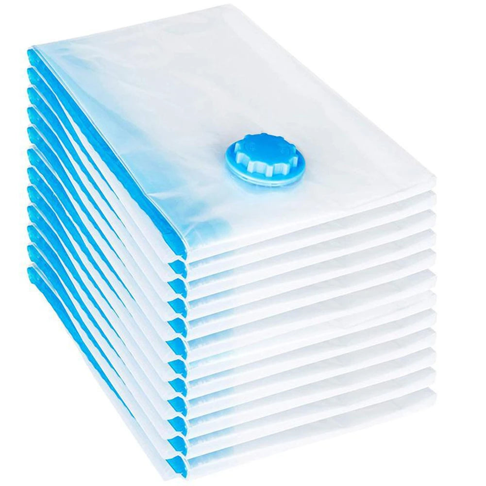 Transparent Vacuum Bag Folding Compressed Space Saving Clothes Storage Vacuum Storage Bag Household 1 Pcs
