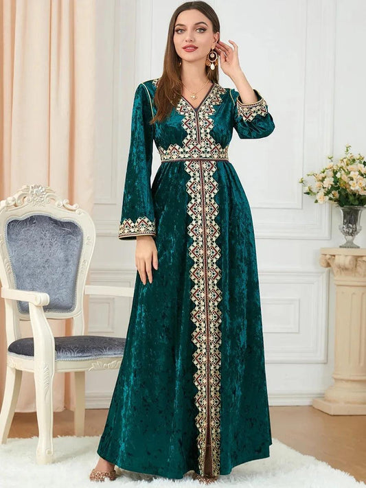 Elegant Dubai inspired dress for muslim women,Modest & stylish fashion