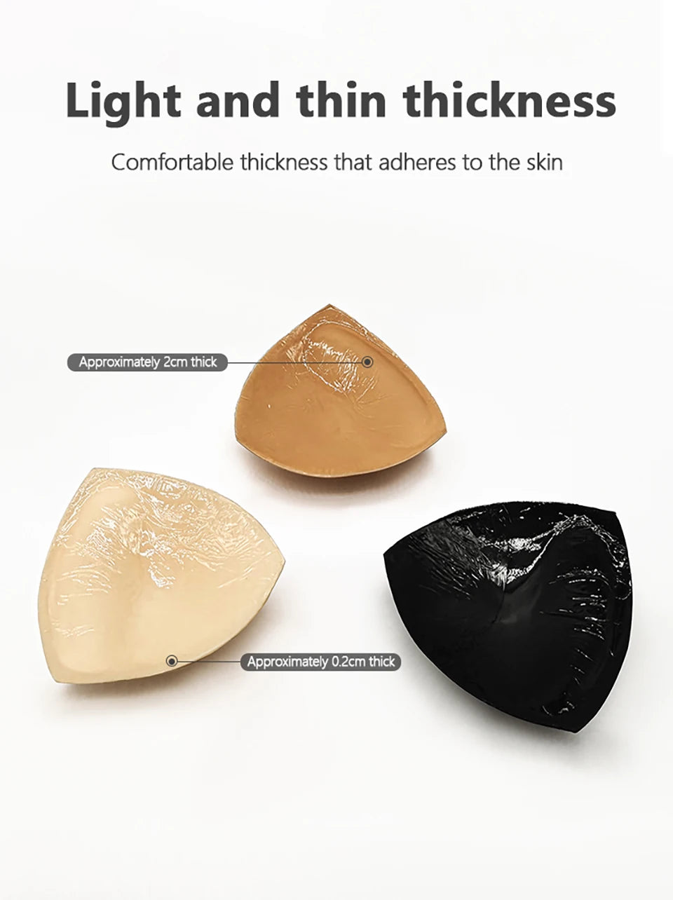Doppelseitig Klebende Sticky Bra-Einsätze Push Up Dicker Schwamm Brustlift-Pads Schwimmanzug Bikini Cup Enhancer