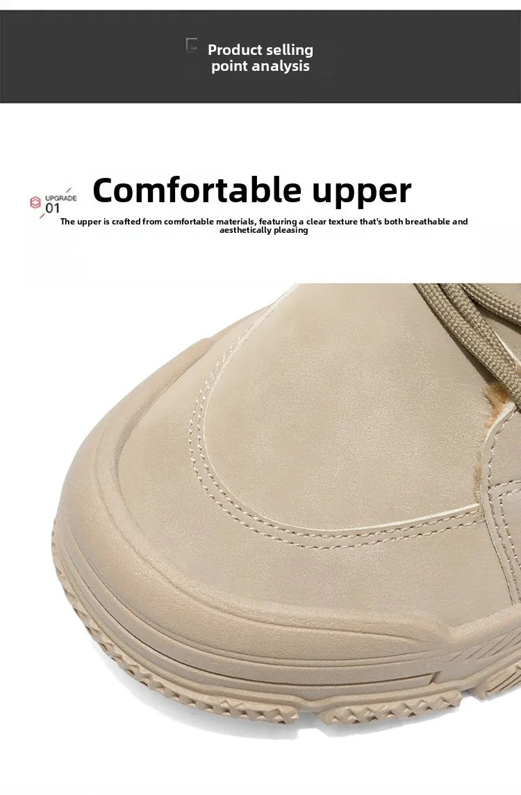 Ghete de iarnă călduroase cu căptușeală din velur Choice B2-M2299 - Mărimea EU 39-44, Toc 1-3 cm, Antiderapante