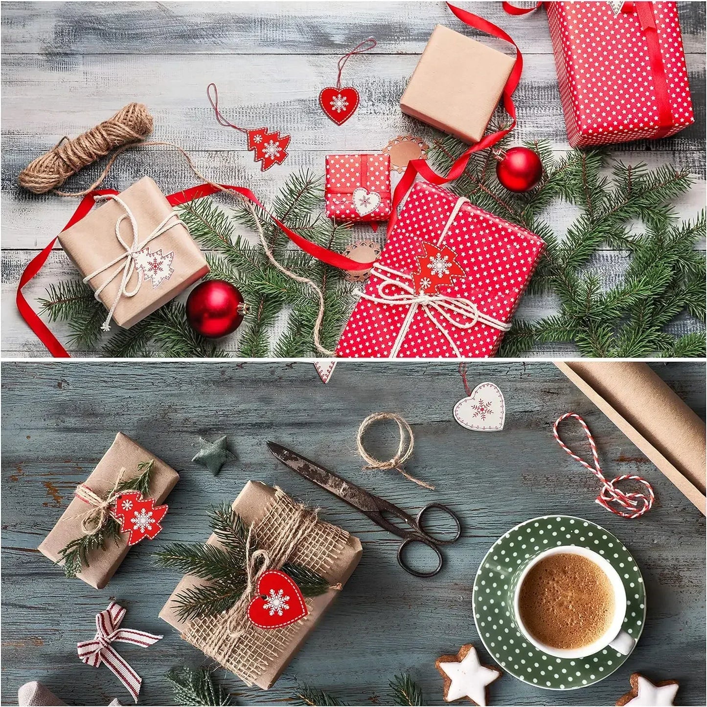 HighConcerned Mini Holzdeko - Unbehandeltes Holz, 4x5 cm, 10 Stück