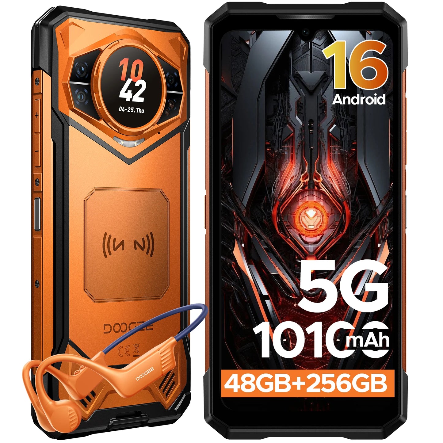 DOOGEE S200 Outdoor-Smartphone - 6,72 Zoll Display, 10100 mAh, 33W