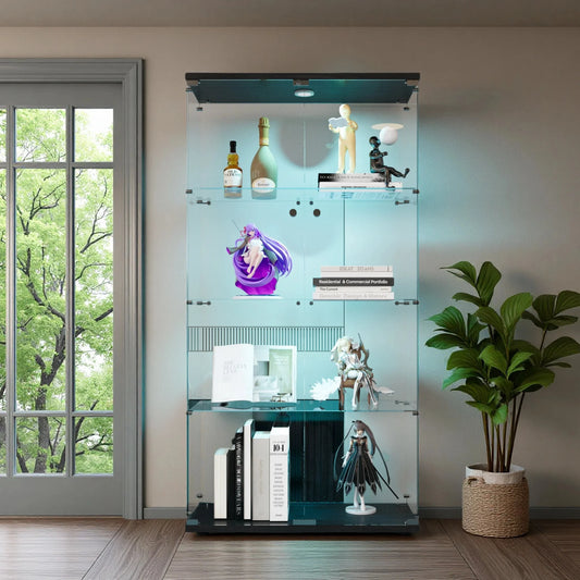 Anajqaqia Vitrine 164×80×36 cm, 4 Ebenen, Beleuchtung