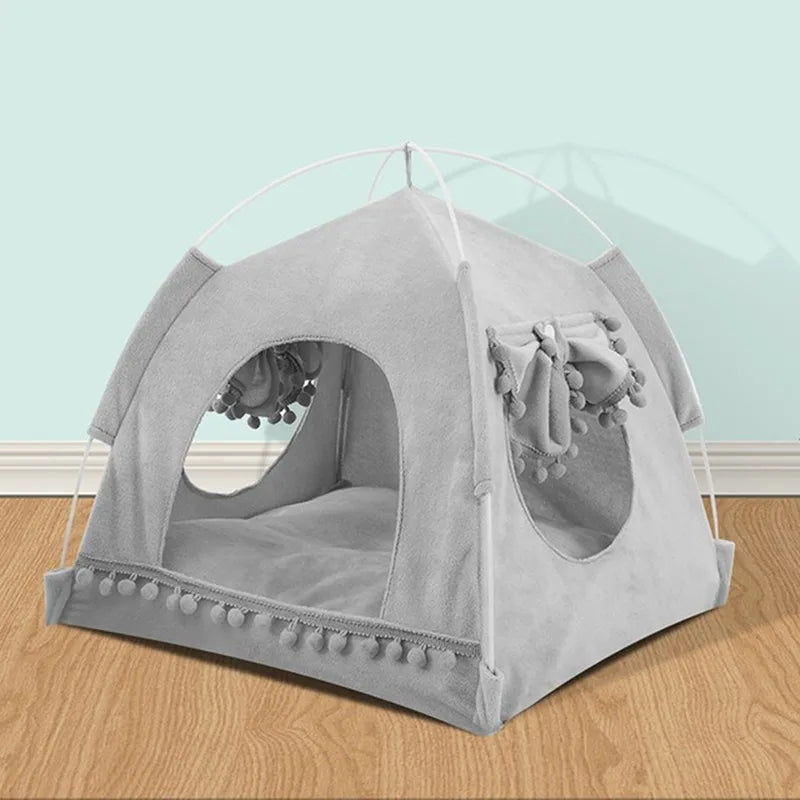 Premium Katzenzelt Bett Komfort - Plüsch 40x40 cm Bis 8 kg