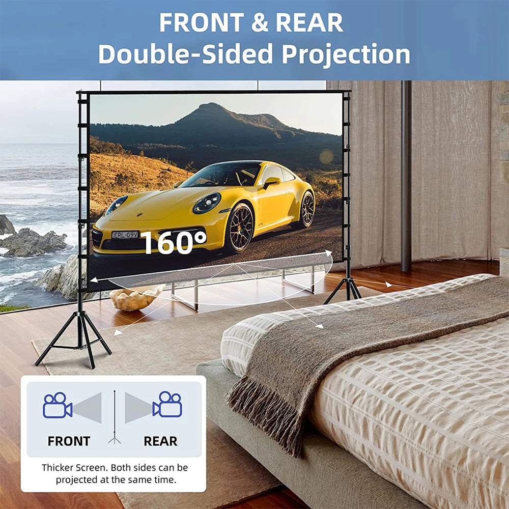 Projektor-Leinwand 2025: VEIDADZ Portable Stand-Screen - Home Theater Collection