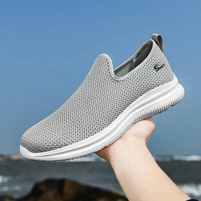 Herren Sneakers Atmungsaktiv Sommer Unisex Casual Schuhe Outdoor Rutschfest Mesh Loafers Walking Leicht Mode Männlich Tennis Schuhe