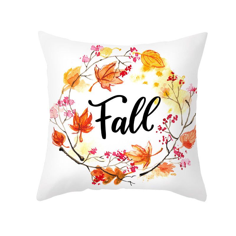 ZhejiangHign Herbst Kürbis Kissenbezug - 45x45 cm Polyester