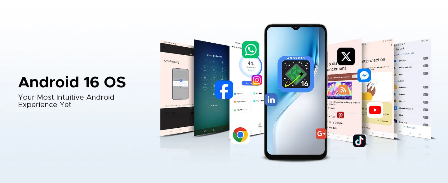 DOOGEE Note56X Pro Gemini AI - 6150 mAh Unisoc T7225 Octa Core 6,56 Zoll