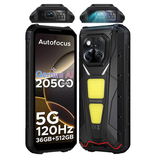 DOOGEE V Max Play Projektor Smartphone - 20500mAh Akku, 45W, 6,78 Zoll