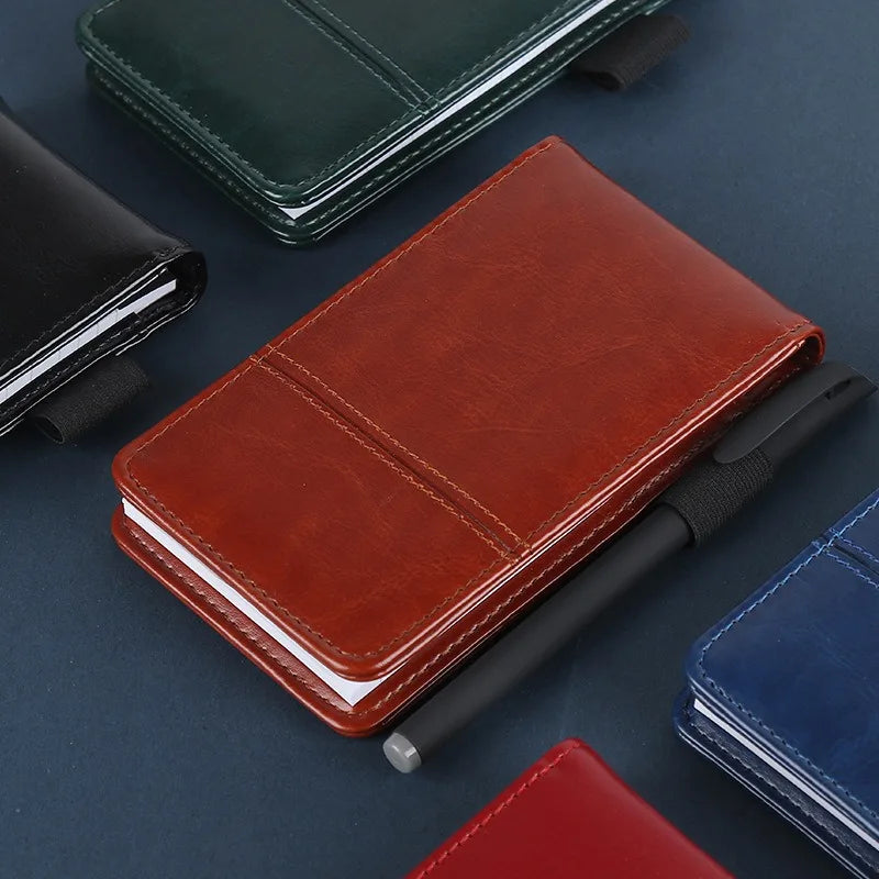 Portable PU Leather A7 Multifunctional Notebook Business Office Notebook with Calculator
