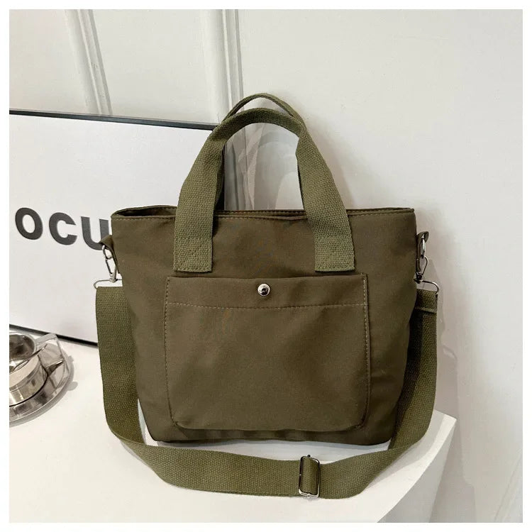Small Casual Tote Bags Women Shoulder Messenger Bags Korean Canvas Fashion Female Crossbody Bag for Girl 2024 Cloth Handbags