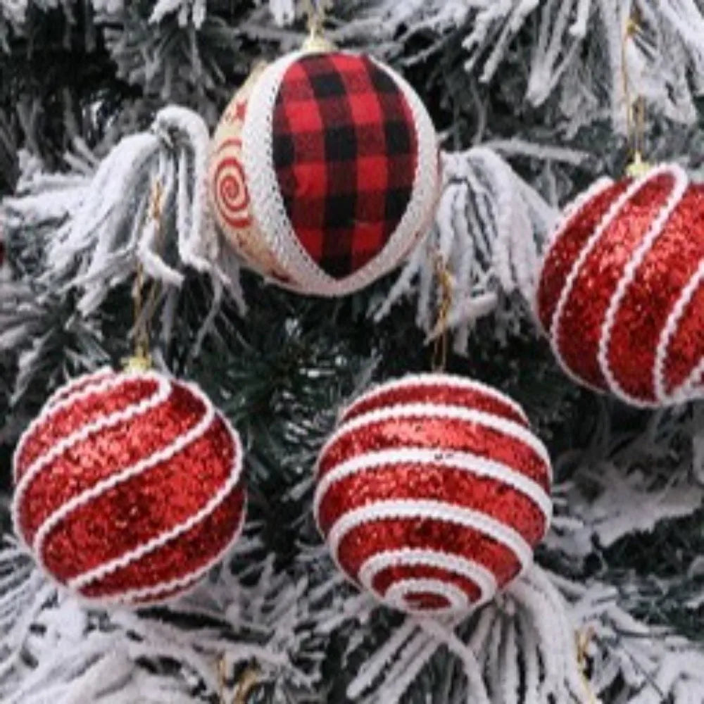 KugelGlanz Schaumstoffkugeln Glitzer - 2er Set, Durchmesser 8 cm