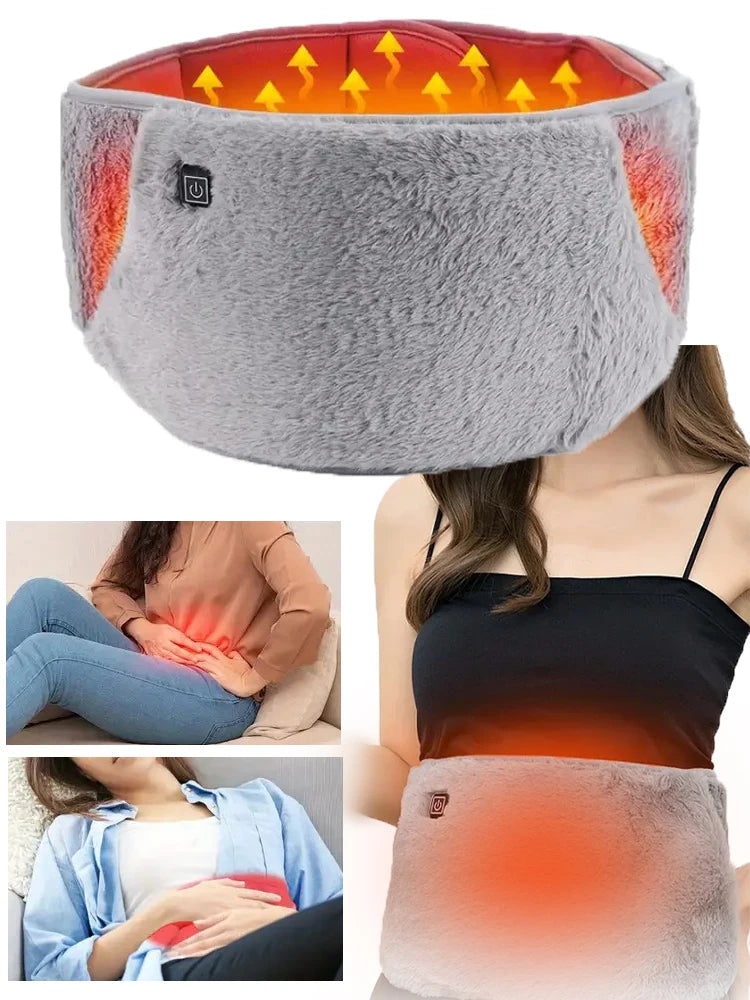 Electric Heating Abdomen Belt Menstrual Warm Palace Charging Warmer Cold Protection Adjustable Waist Treatment Protective Gear
