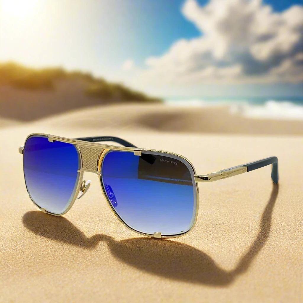 Mach five high quality titanium fashionable sunglasses