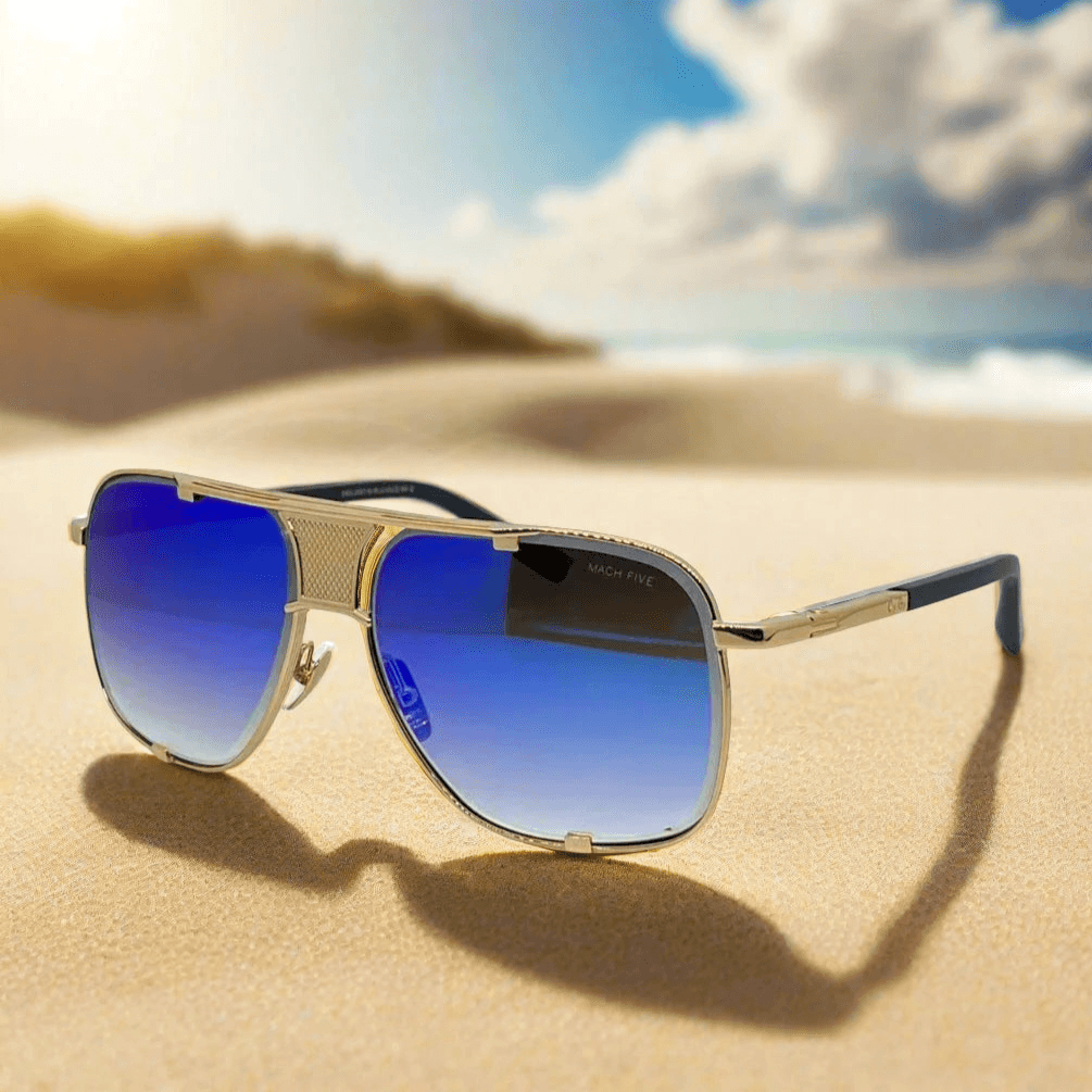 Mach five high quality titanium fashionable sunglasses