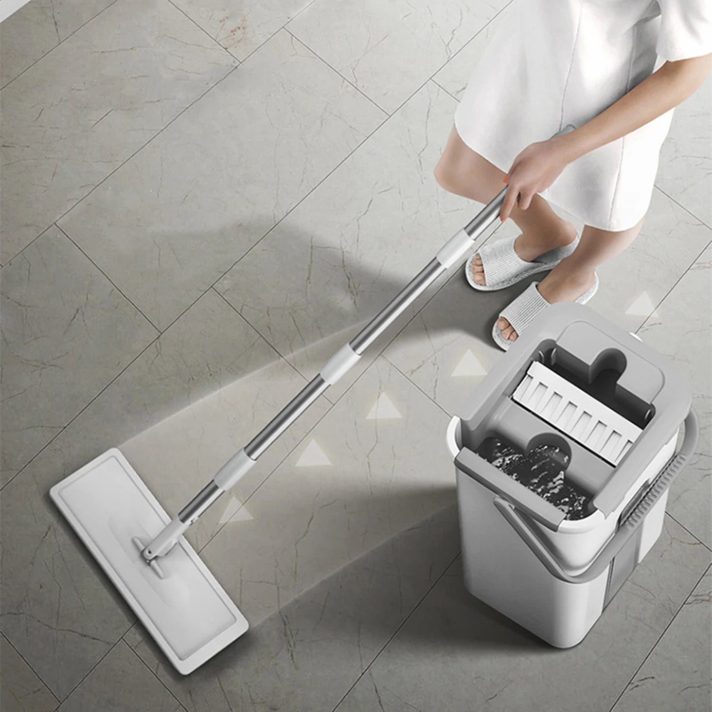 NONEM Mopp Selbstwringender Mechanismus - Kapazität 5 L Größe 38x14x28