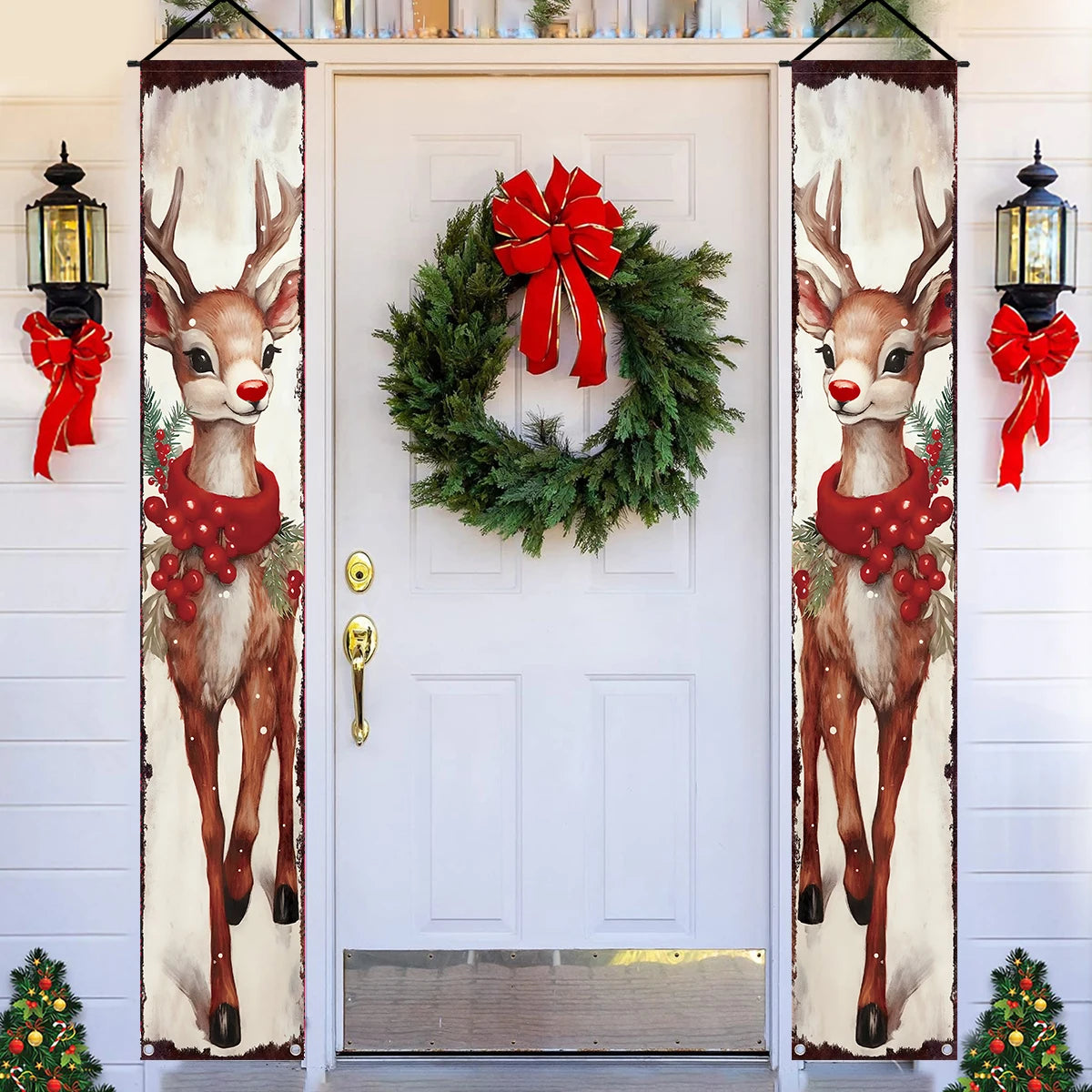 CN Zhejiang Türbanner Weihnachtsdeko - Größe Groß, Polyester