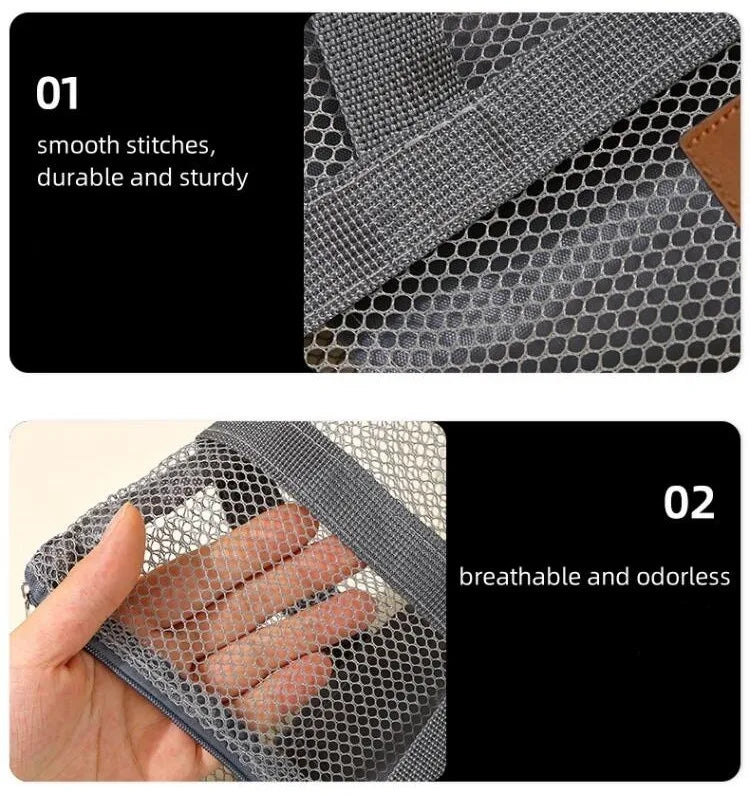 Beach Storage Bag Large Handheld Single Shoulder Swimming Pouch Large Capacity With Inner Network Folding Organizer Package