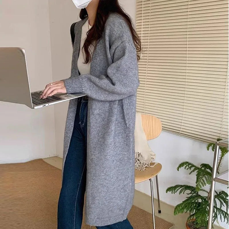 Pateekate Strickcardigan V-Ausschnitt Oversize - L, Poly