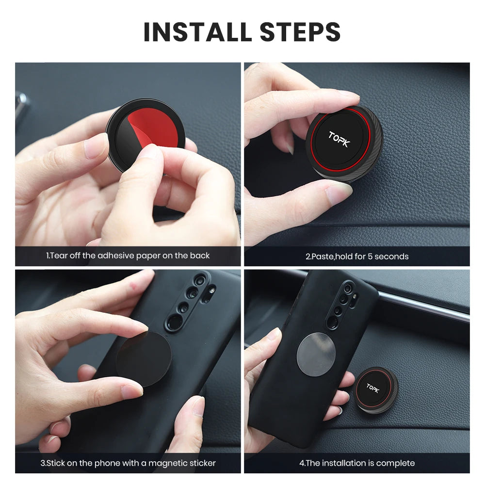 Suport magnetic TOPK D45A - forță magnetică puternică, rotație la 360°