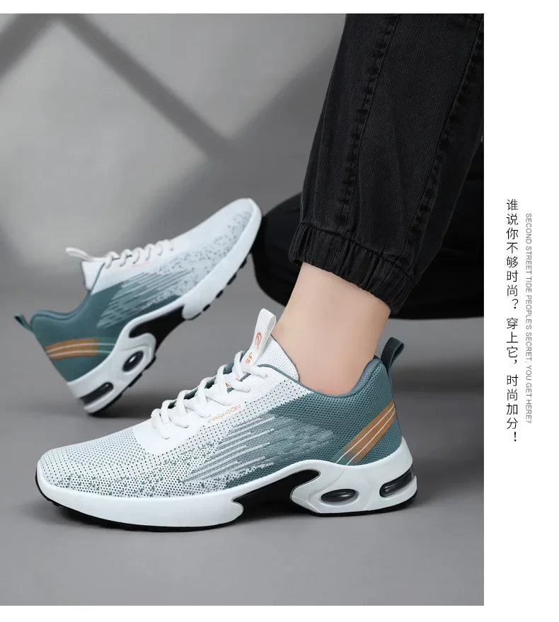 Fashionable Breathable Sneakers for Men - Stylish Mesh Casual Shoes for Daily Wear