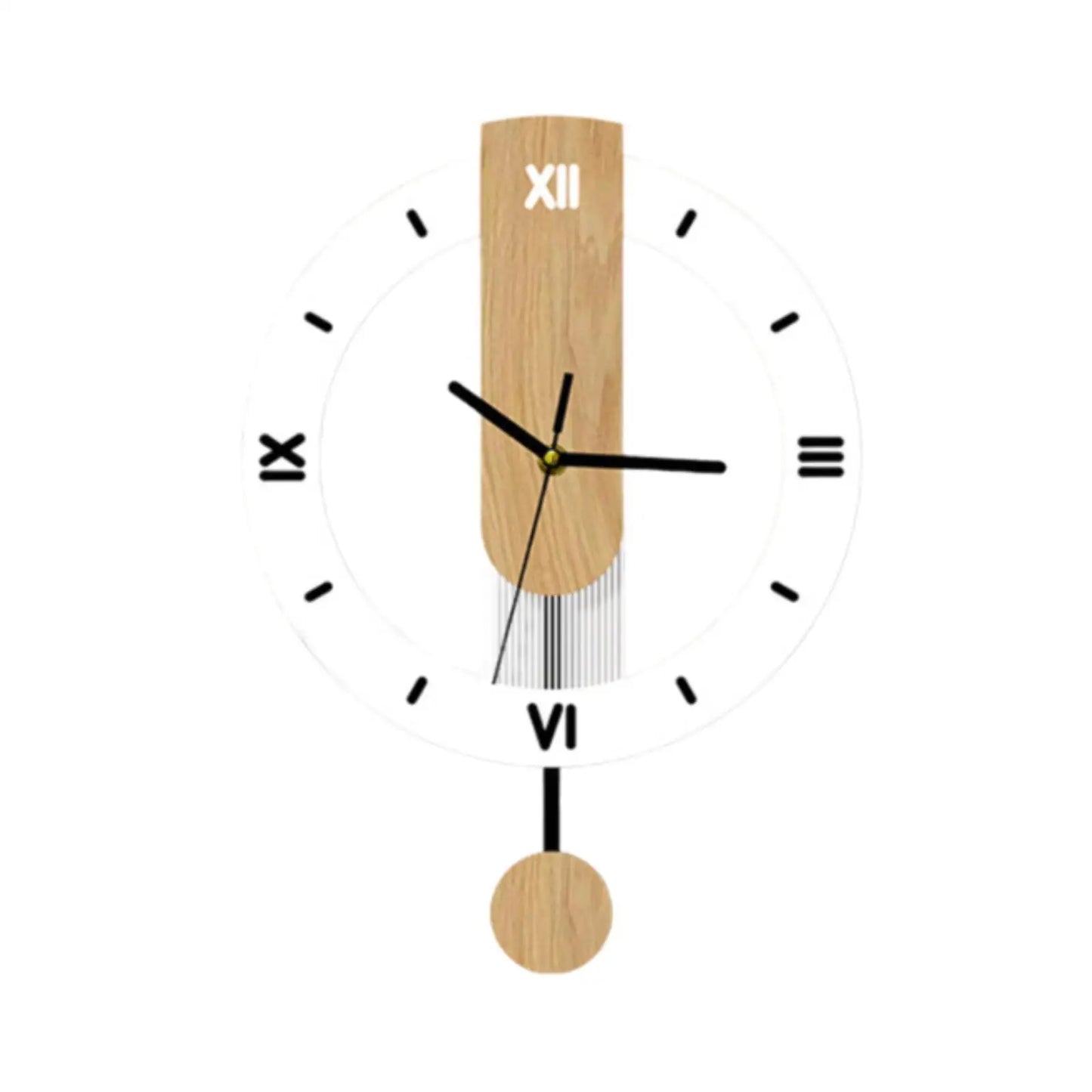 Wall Clock No Ticking Wall Decoration Large Roman Numerals Lightweight Easy to Read Gifts for Study Bedroom Cafe Bar Home Office