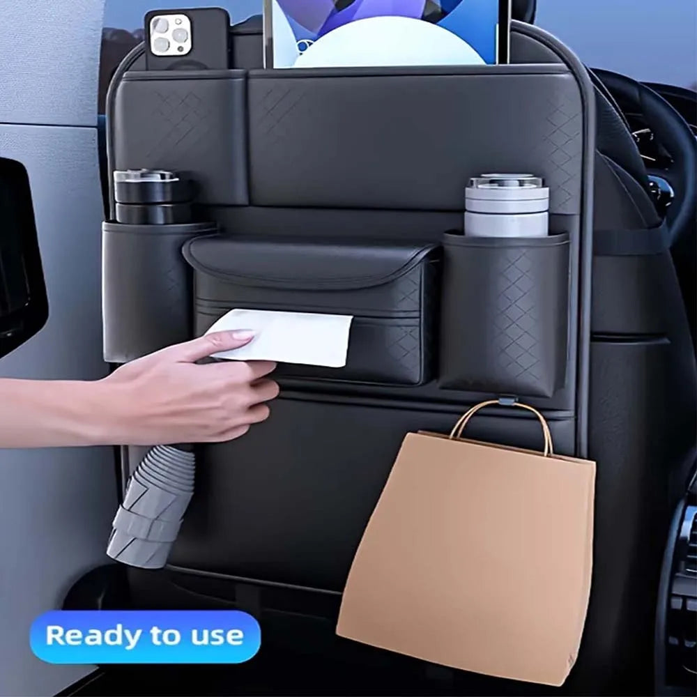 Multifunktionale Auto Sitzrücken Aufbewahrungstasche - Auto Rücksitz Multi-Tasche Große Kapazität - Aufbewahrung für Auto Zubehör und Gegenstände