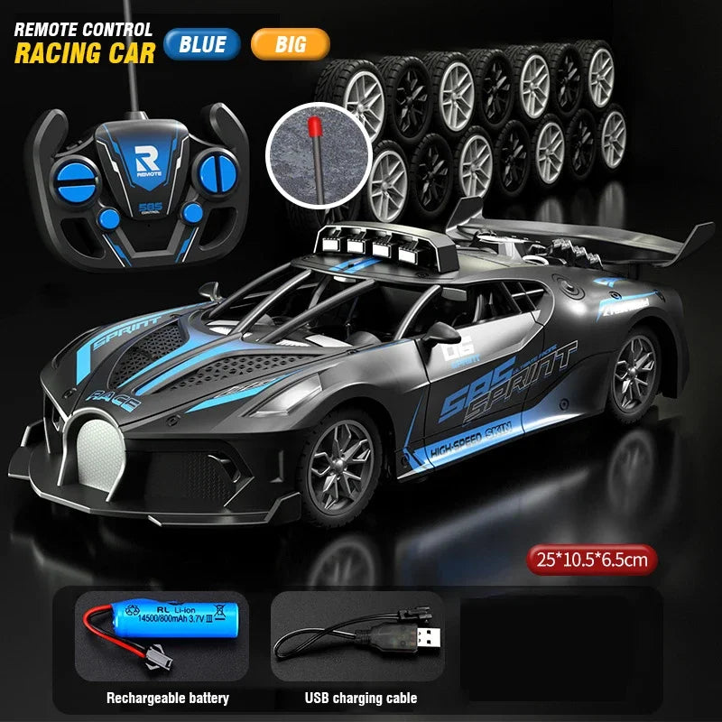 RC Car Toy 2.4G Drift Racing Remote Control Car High Speed Off Road Racing Car Toys for Boys Christmas Indoor Outdoor Gifts