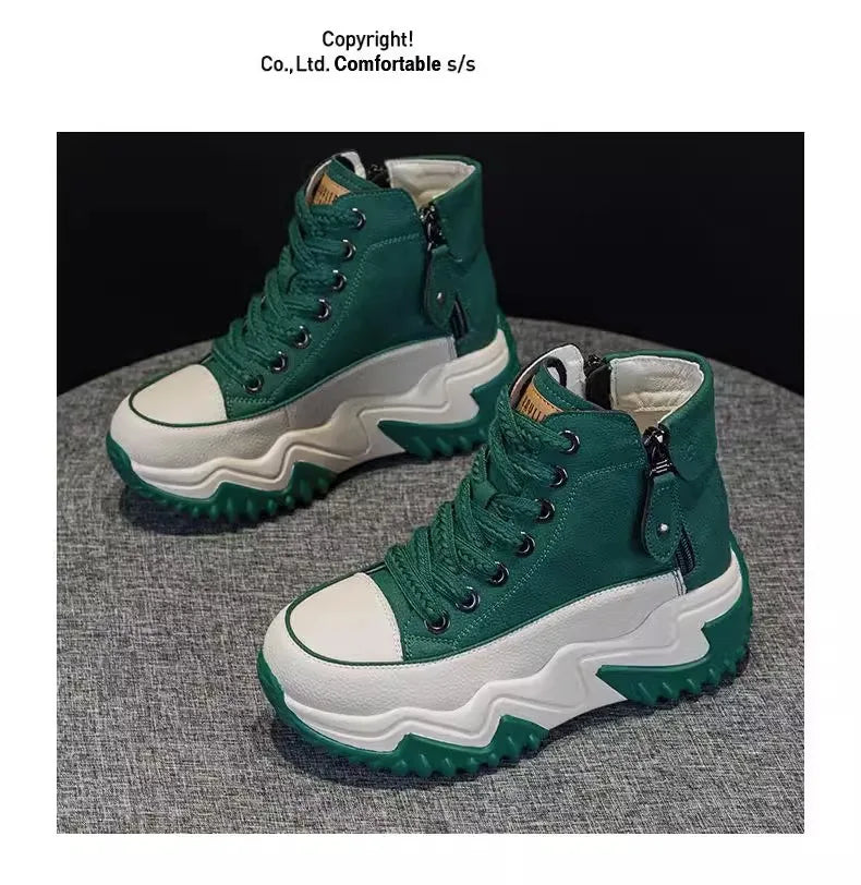 Ligentleman High Top Sneaker - Schnürung 3cm PU Futter
