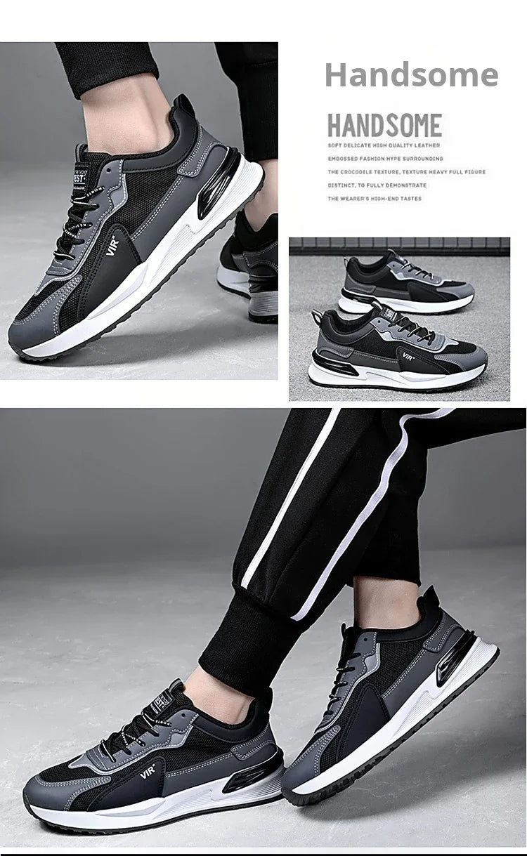 Men Shoes 2024 New Fashion Sneakers for Men Leather Shoes Comfort Lightweight Casual Shoes Outdoor WalkingFootwear