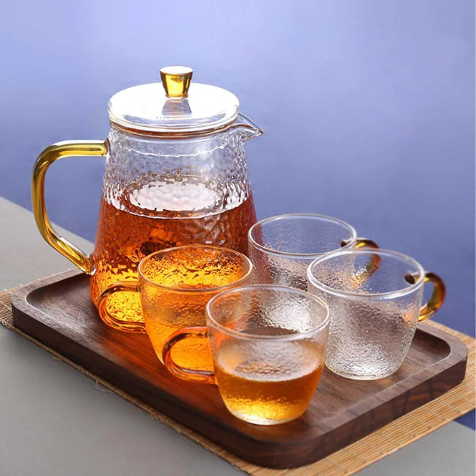 Japanese Teapot Glass Tea Pot With Infuser Tea Sets Teapots Glass Borosilicate Heat Resistant Glass Teapot Kettle Gaiwan Pu Erh