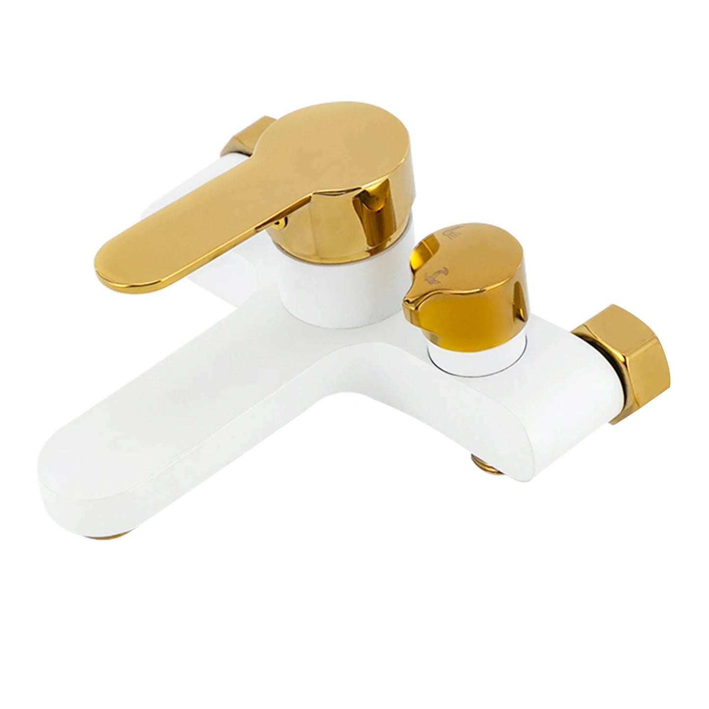 AquaGold Badewannen-Duscharmatur-Set G1/2, 1,5 m Schlauch, 2 Modi