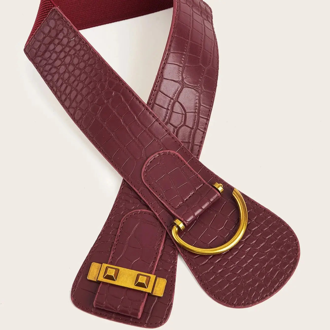 Guangdong Gürtel Elastisch - Beige Knopfleiste 5 Cm