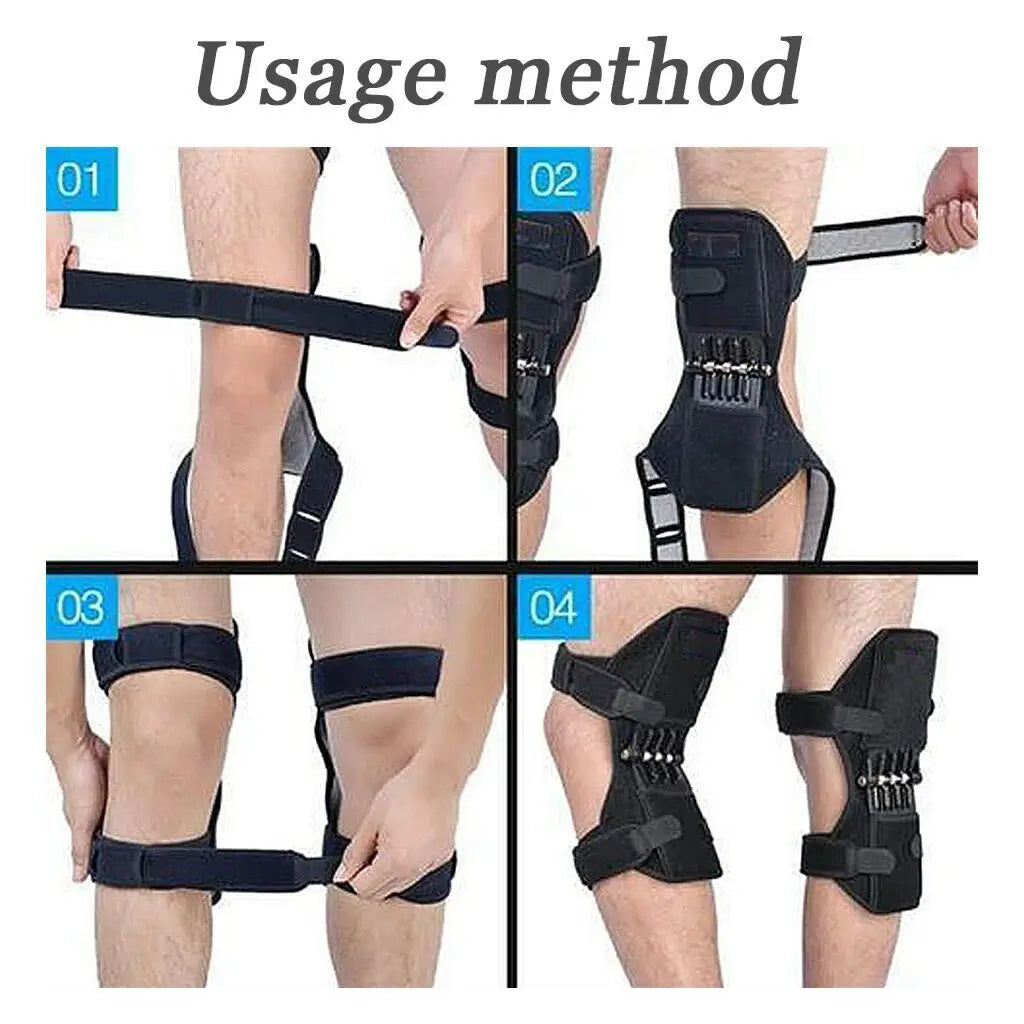 Booster Power Support Kniebandage - Rückprall Gr M