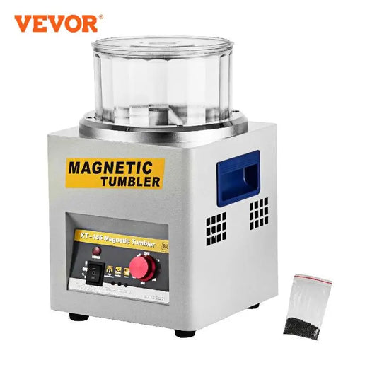 Schmuck-Poliermaschine 2025: VEVOR KT-185 Magnetic Tumbler Jewelry Polisher Mini Metal Finisher Finishing Machine AC 110V/220V Gold Precision Parts Polisher Collection