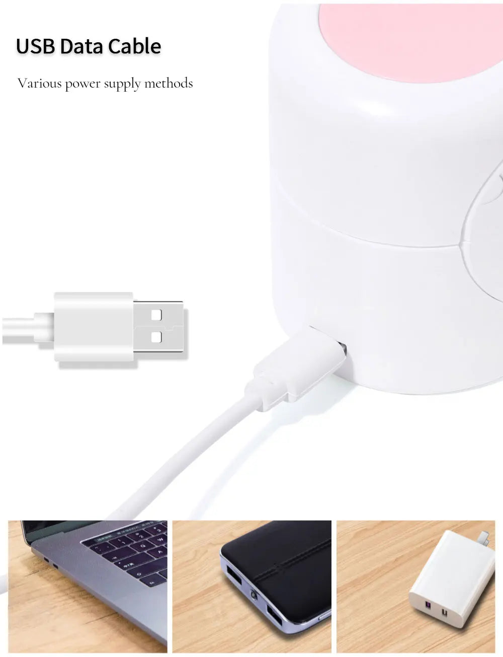 Nagel-Lampe 2025: Mini-16W UV-LED USB-Cable - Manicure Tool Collection