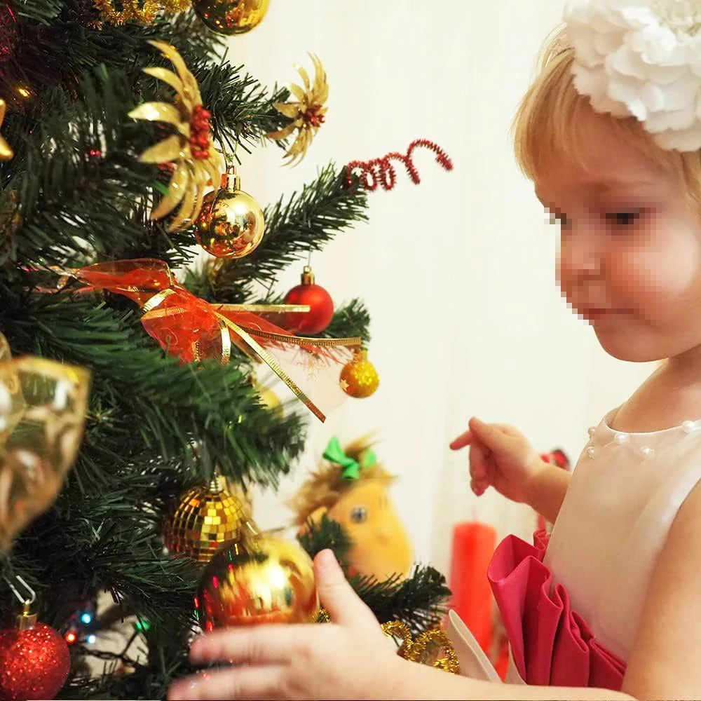 Surpsea KugelnSet Festliche Weihnachtskugeln - 24 Stück 3 cm Mehrfarbig