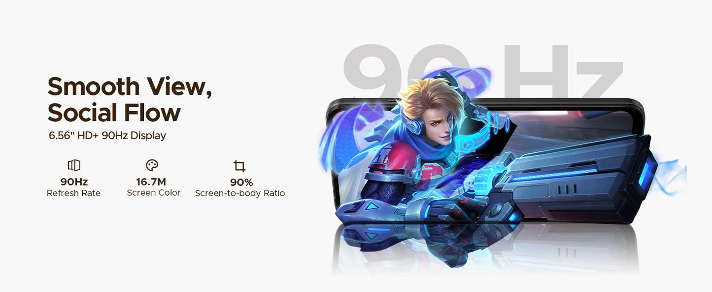 DOOGEE Note56X 6,56 Zoll Display - Akku 6150 mAh, CPU Unisoc SC9863A