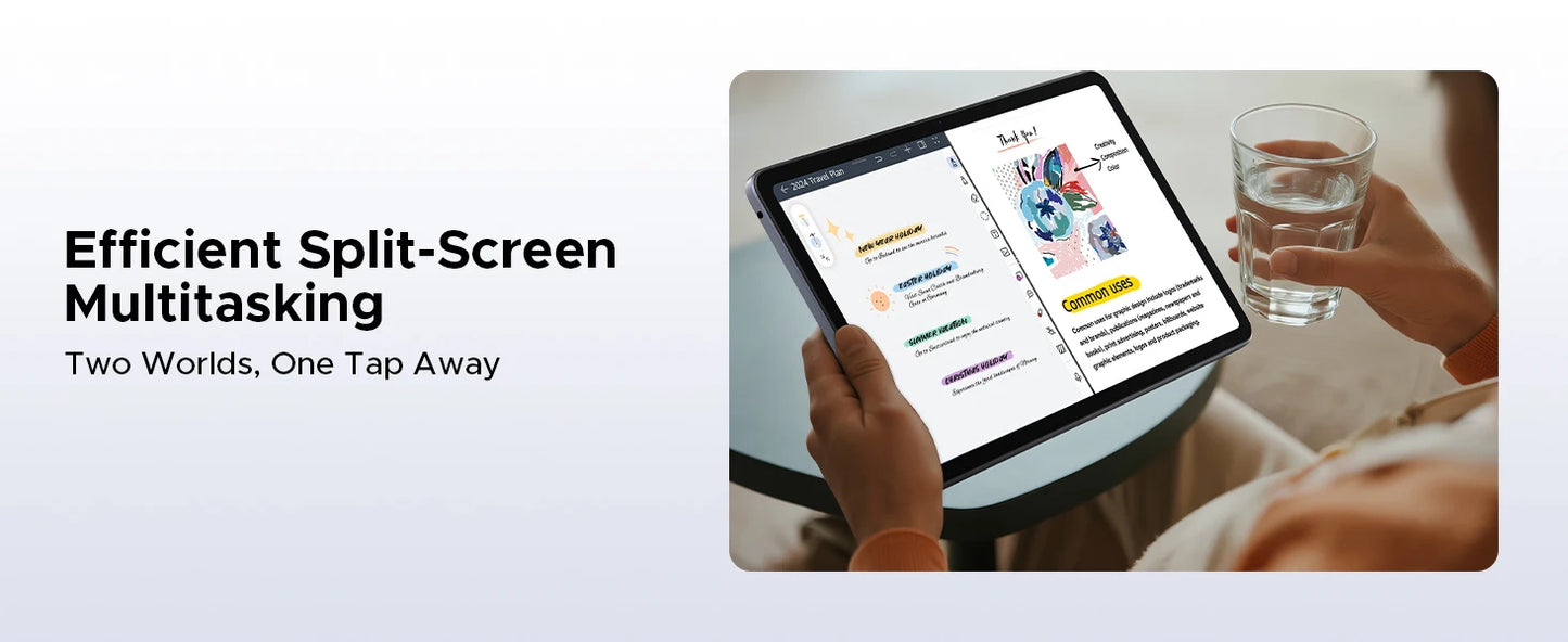 DOOGEE U12 Ultraschlank Tablet - 12 Zoll Display, 128 GB, 9000 mAh