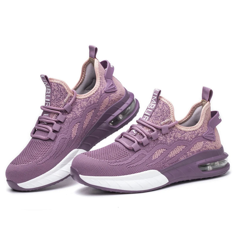 Non Slip Lightweight Breathable Sneakers for Women Steel Toe Indestructible Safety Shoes Anti-puncture Protection Safety Shoes