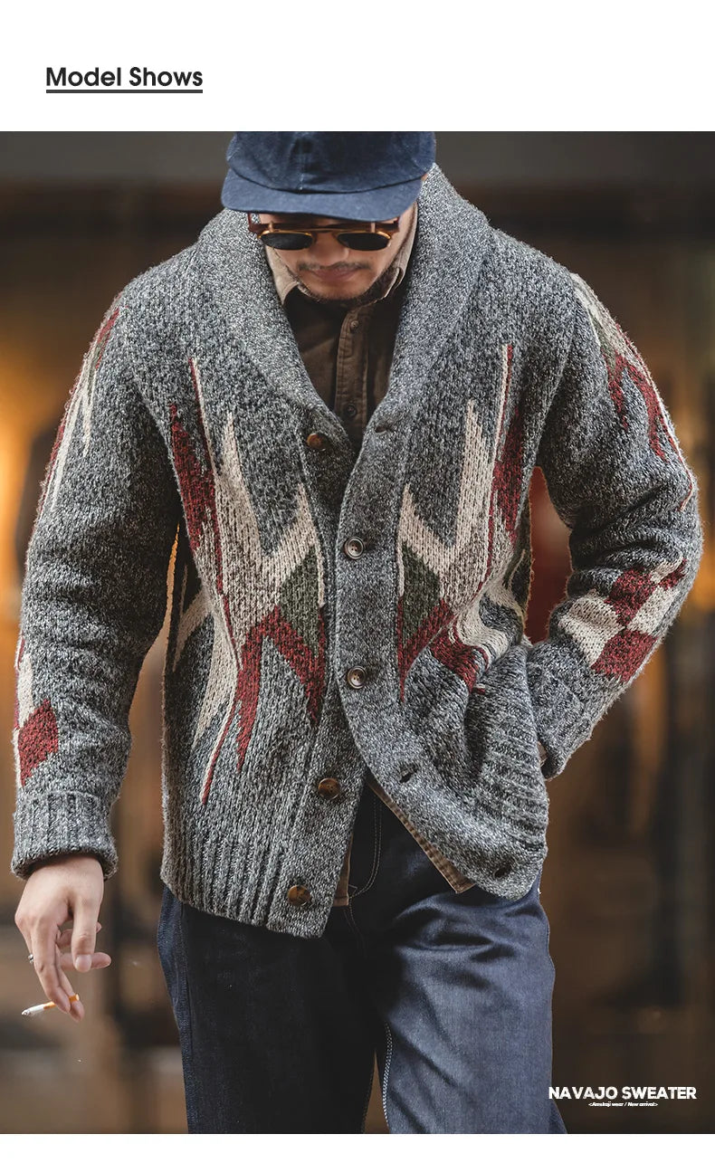 MADEN TW200 V-Neck Cardigan - Größe Oversized, Acryl